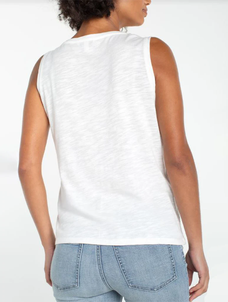 Liverpool Sleeveless Lace Knit Top - Image 4