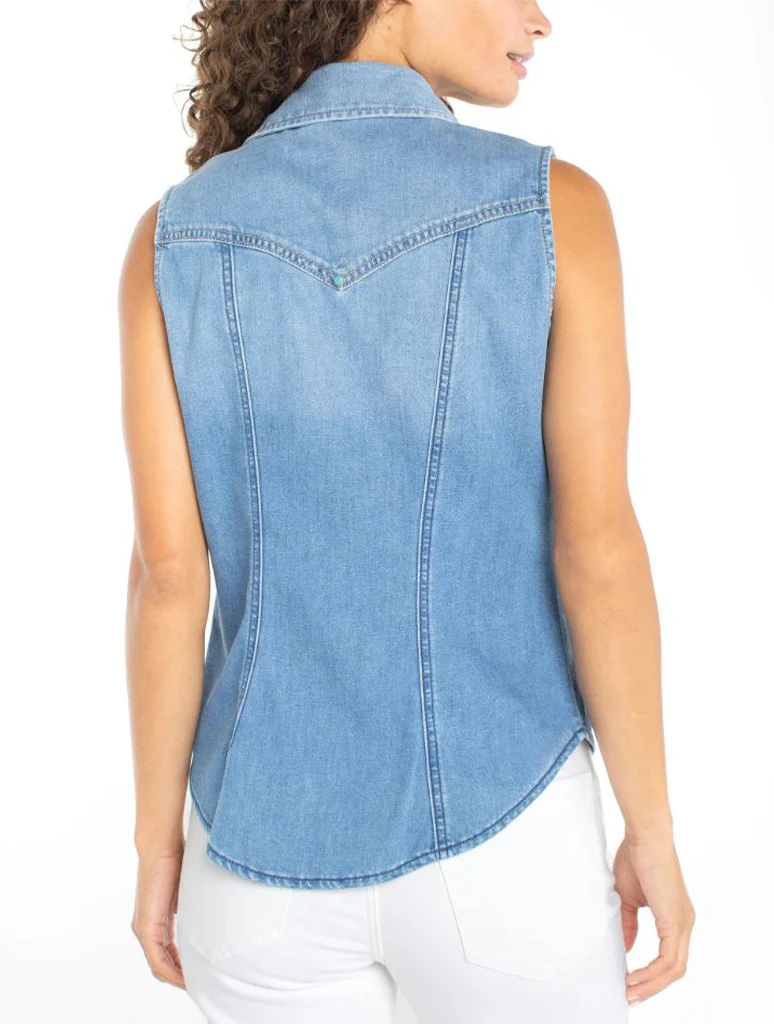 Liverpool Sleeveless Slim Shirt - Image 2