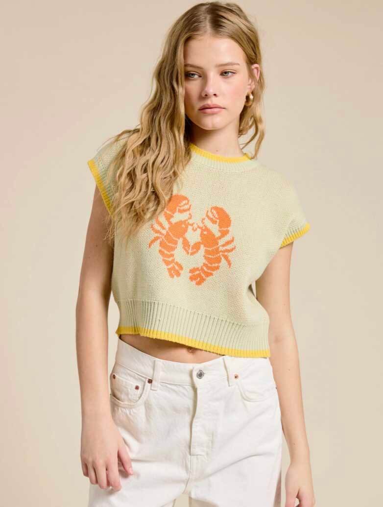 Loving Lobsters Short Sleeve Sweater - Image 2