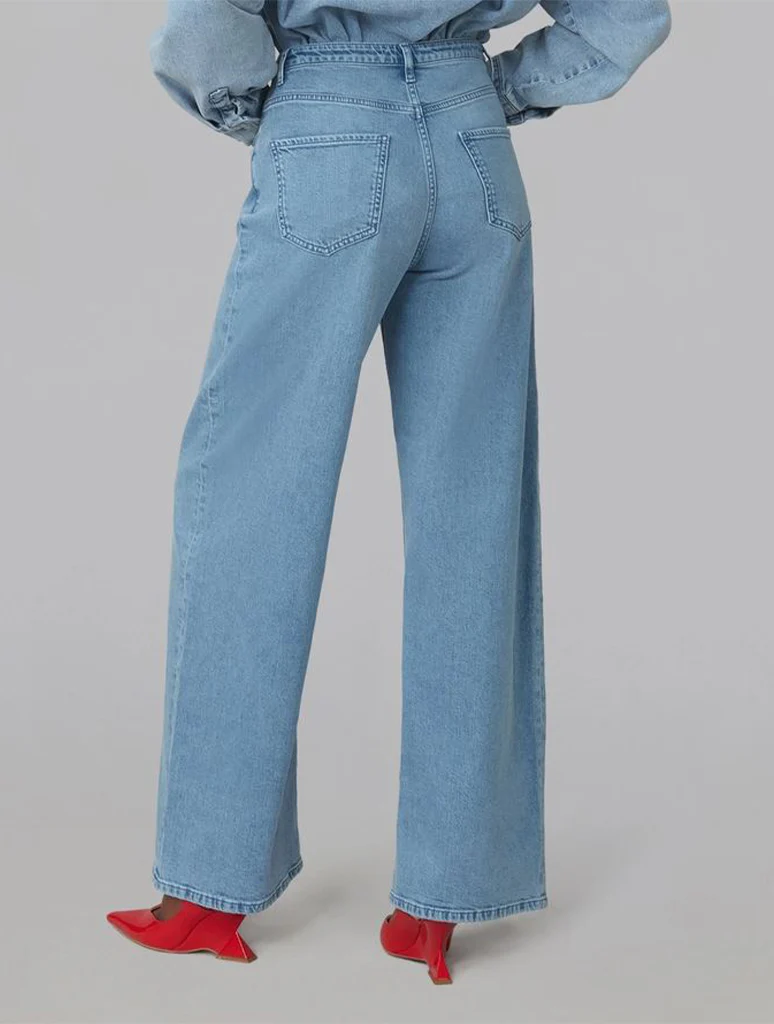 Lola Denim Remy Mid Rise Wide Leg Jeans - Image 2