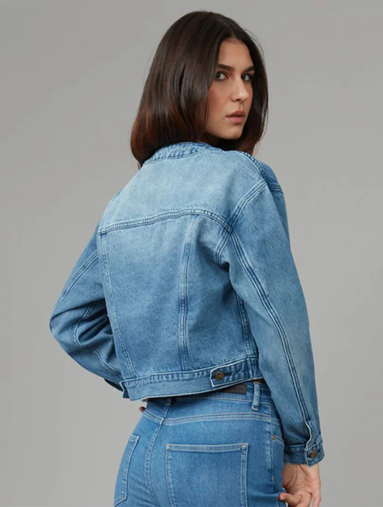 Lola Jeans Aurora Cropped Denim Jacket - Image 3