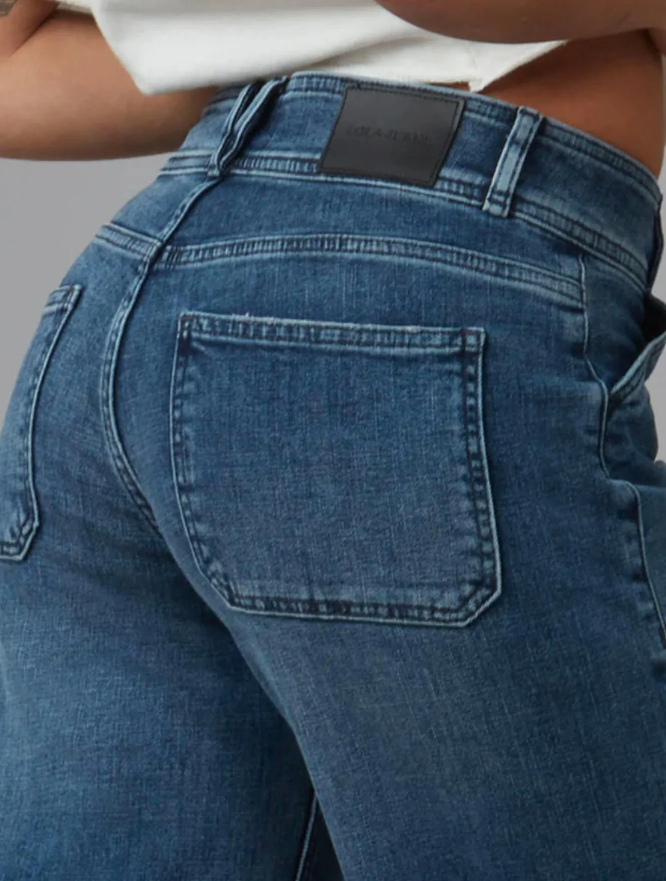 Lola Jeans Nova Mid Rise Wide Leg Jeans - Image 3