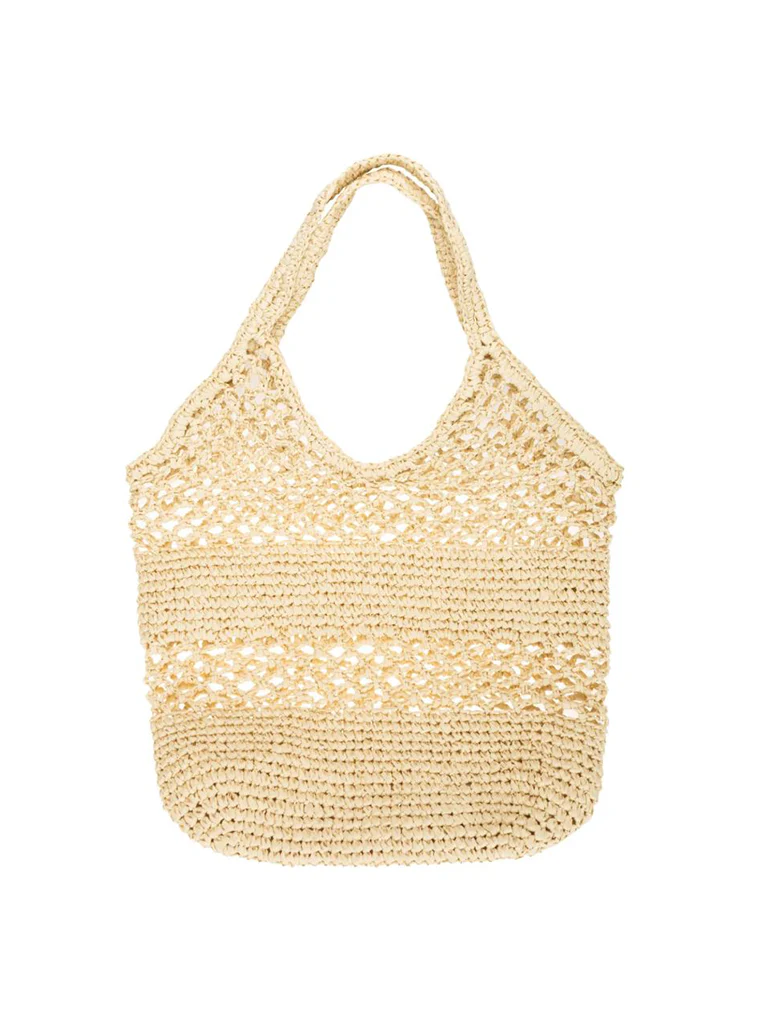 Malta Paper Crochet Open Weave Tote - Image 2