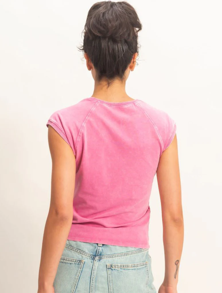Mineral Wash Raglan Short Sleeve Tee - Image 2