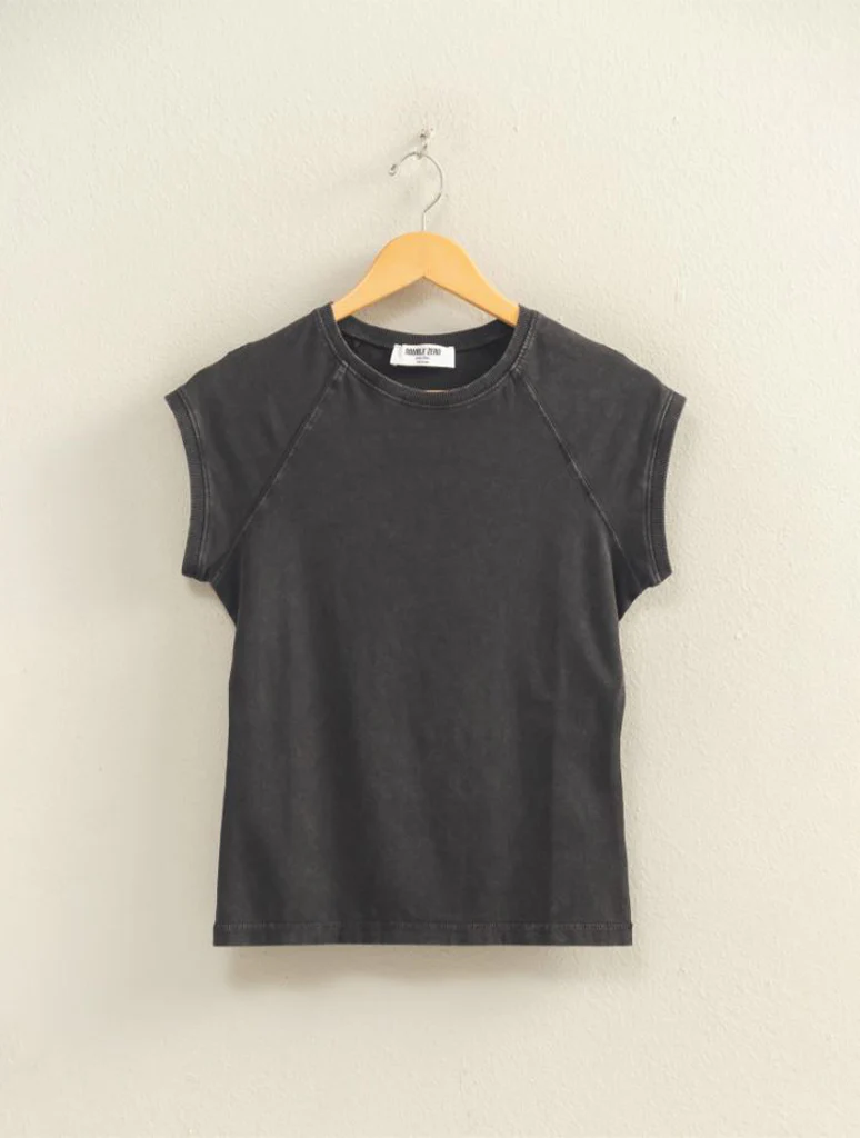 Mineral Wash Raglan Short Sleeve Tee - Image 3