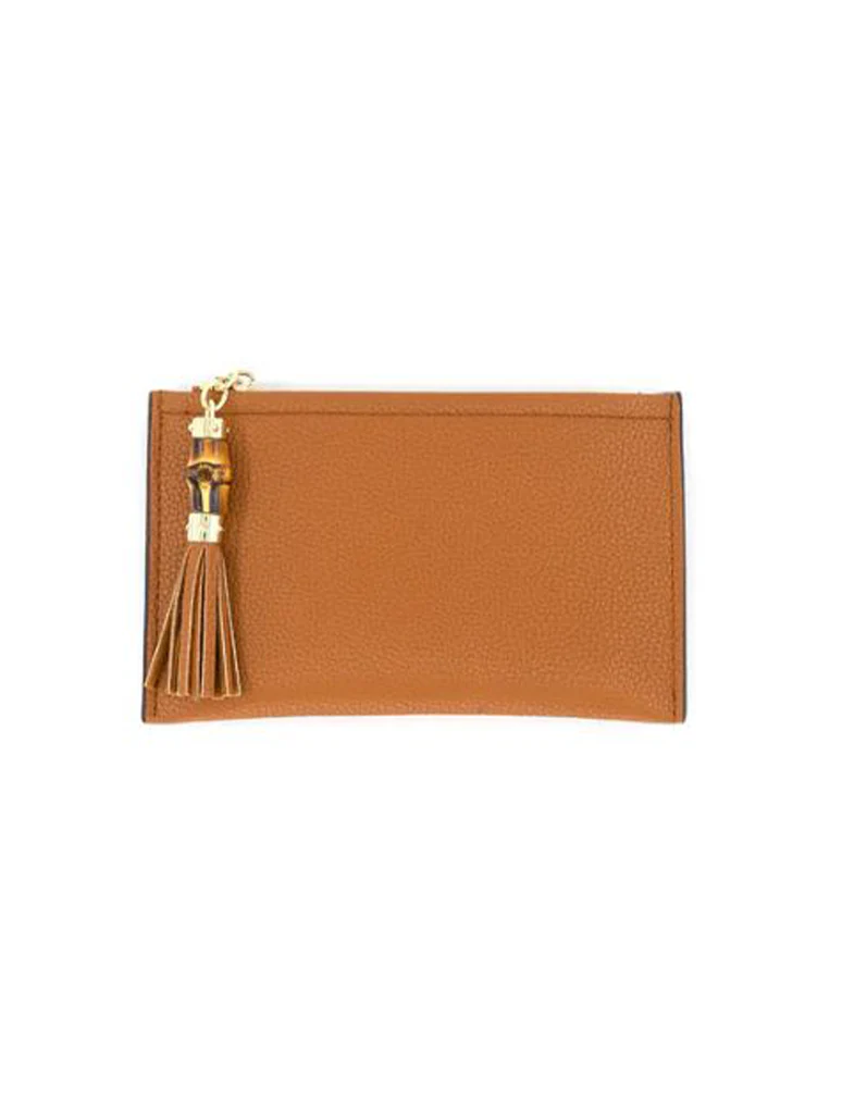 Mini Wallet With Bamboo Zipper - Image 4