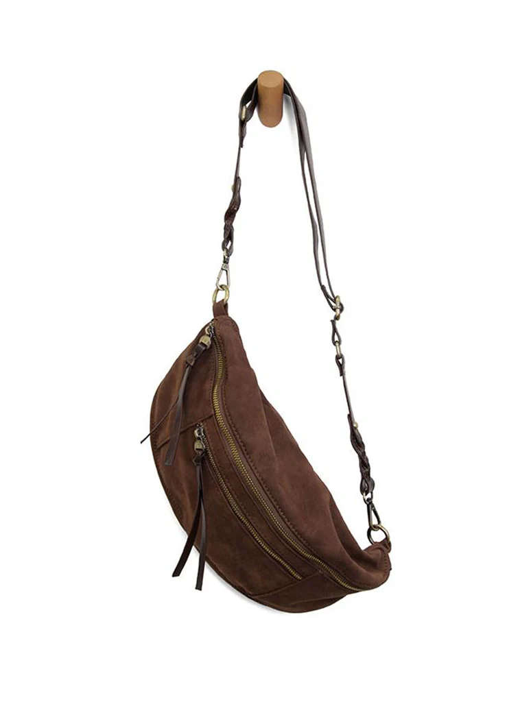 Nina Faux Suede Sling Bag