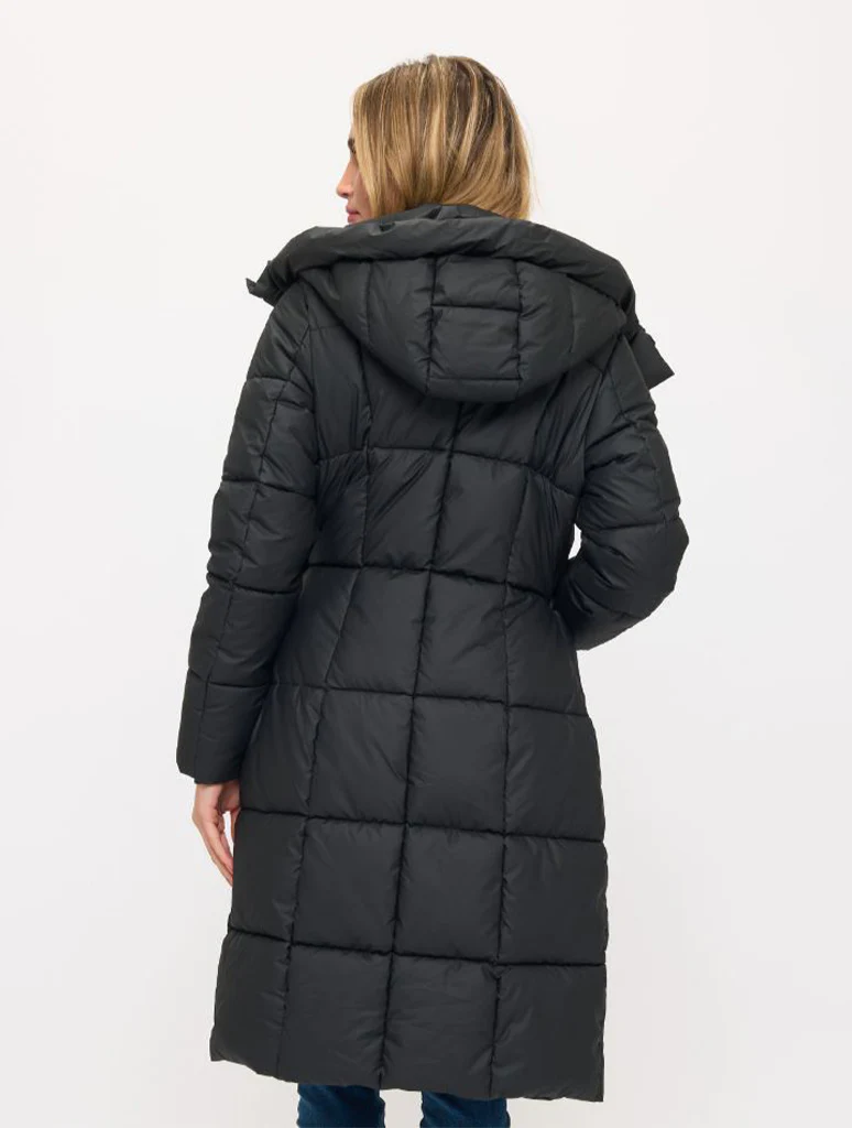 Nordic Luxe Hooded Puffer Coat - Image 3