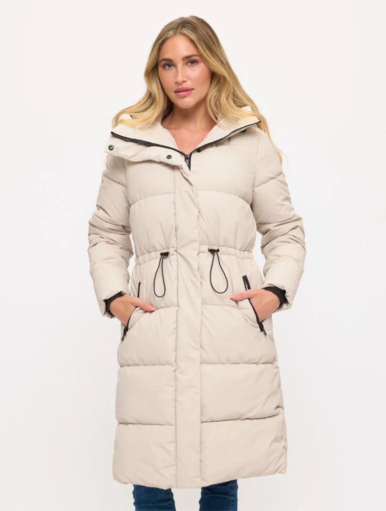 Nordic Luxe Hooded Puffer Coat - Image 4