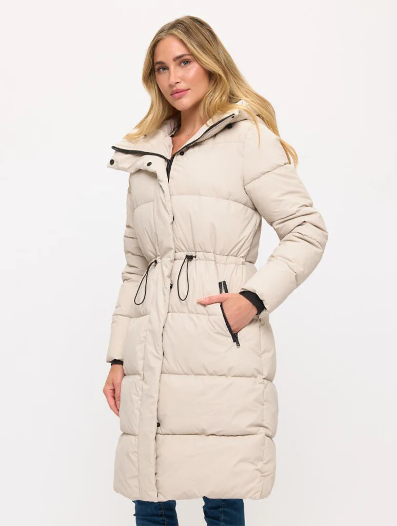 Nordic Luxe Hooded Puffer Coat - Image 5