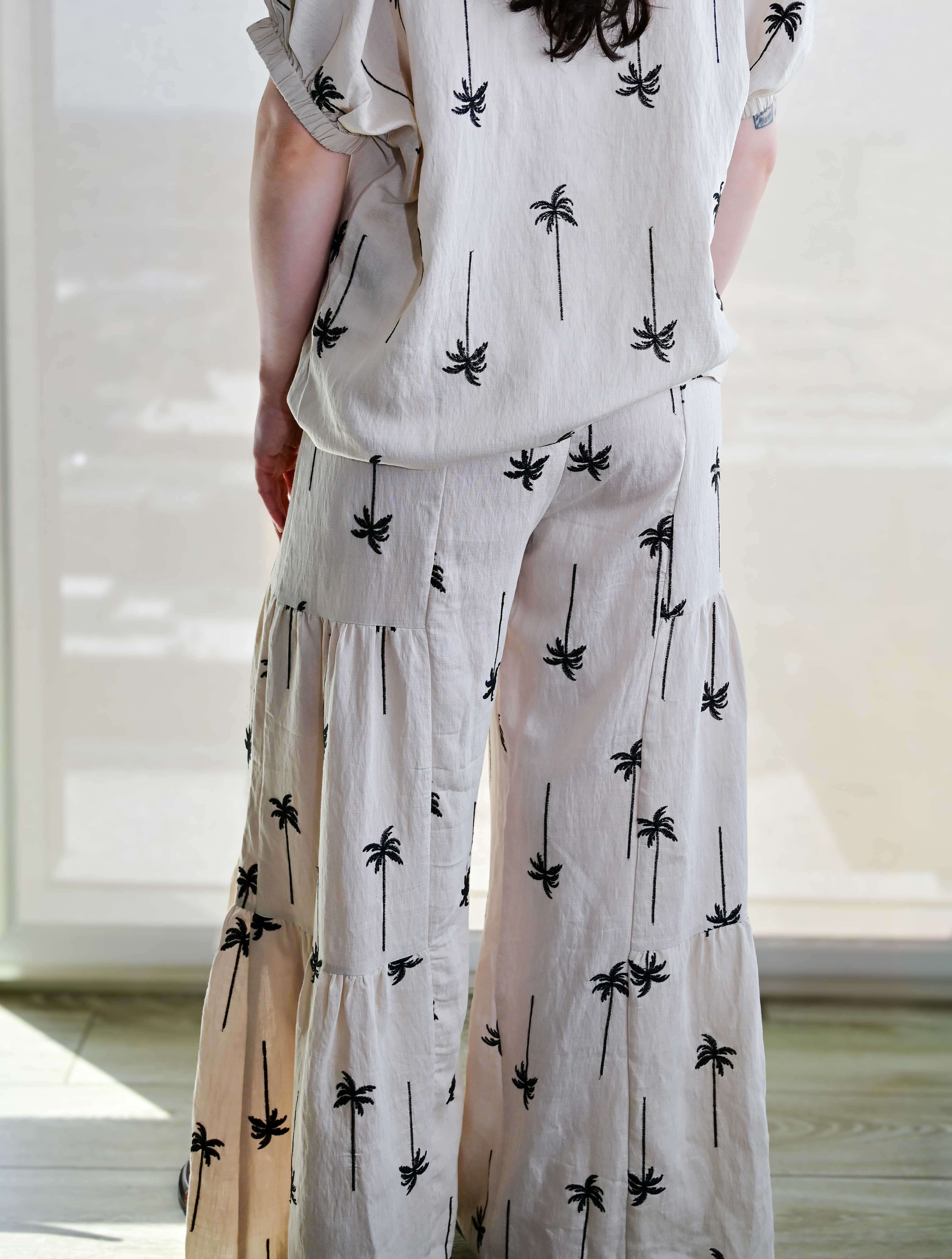 Palm Tree Print Pants - Image 3