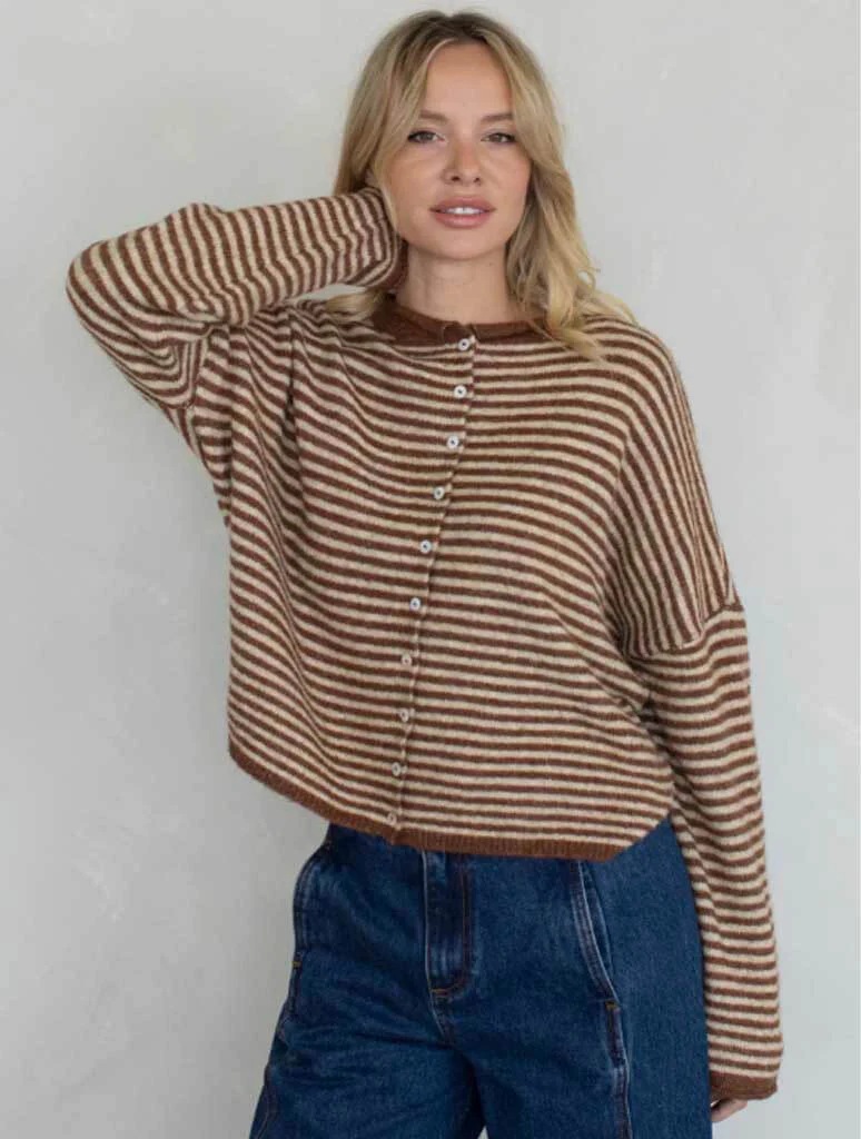 Piper Striped Cardigan - Image 10
