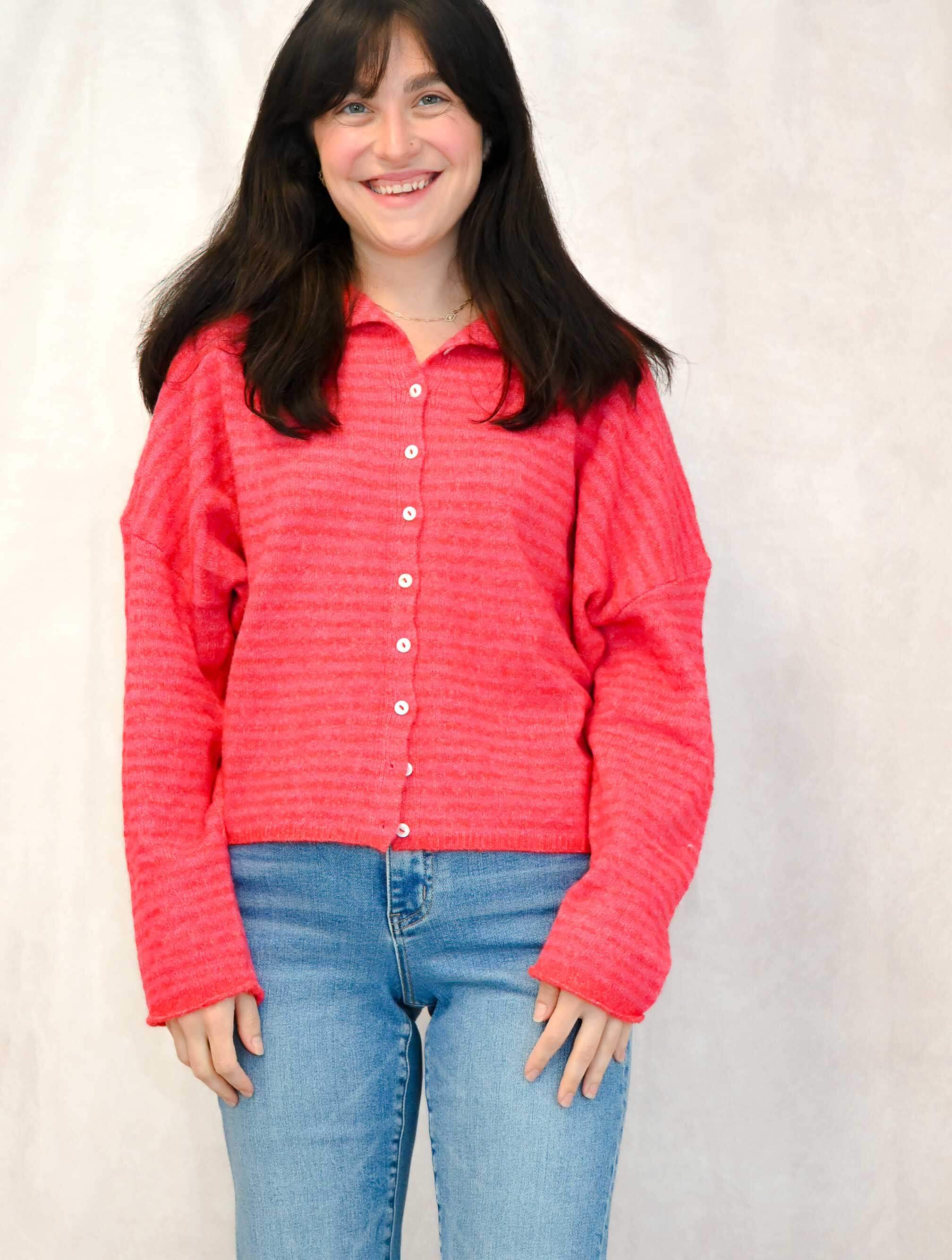 Piper Striped Cardigan - Image 6