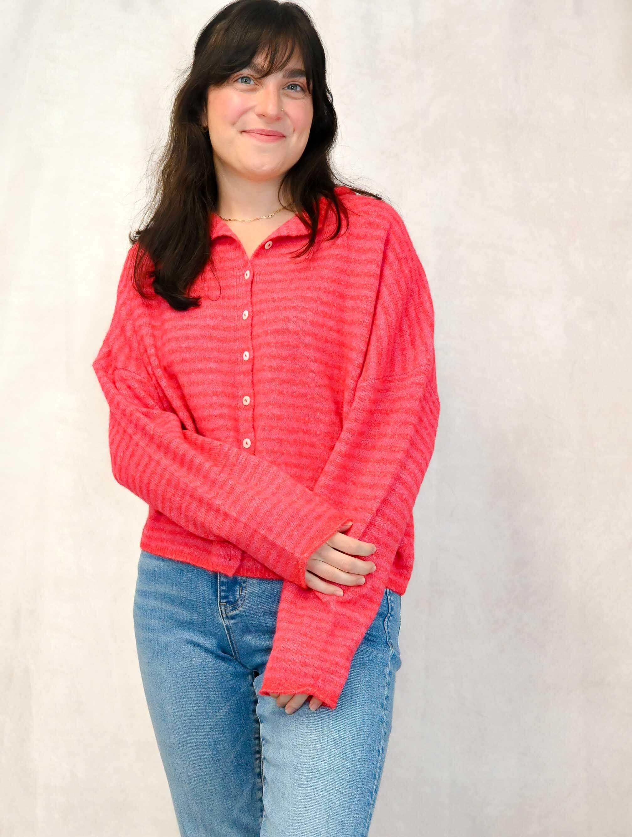 Piper Striped Cardigan - Image 7