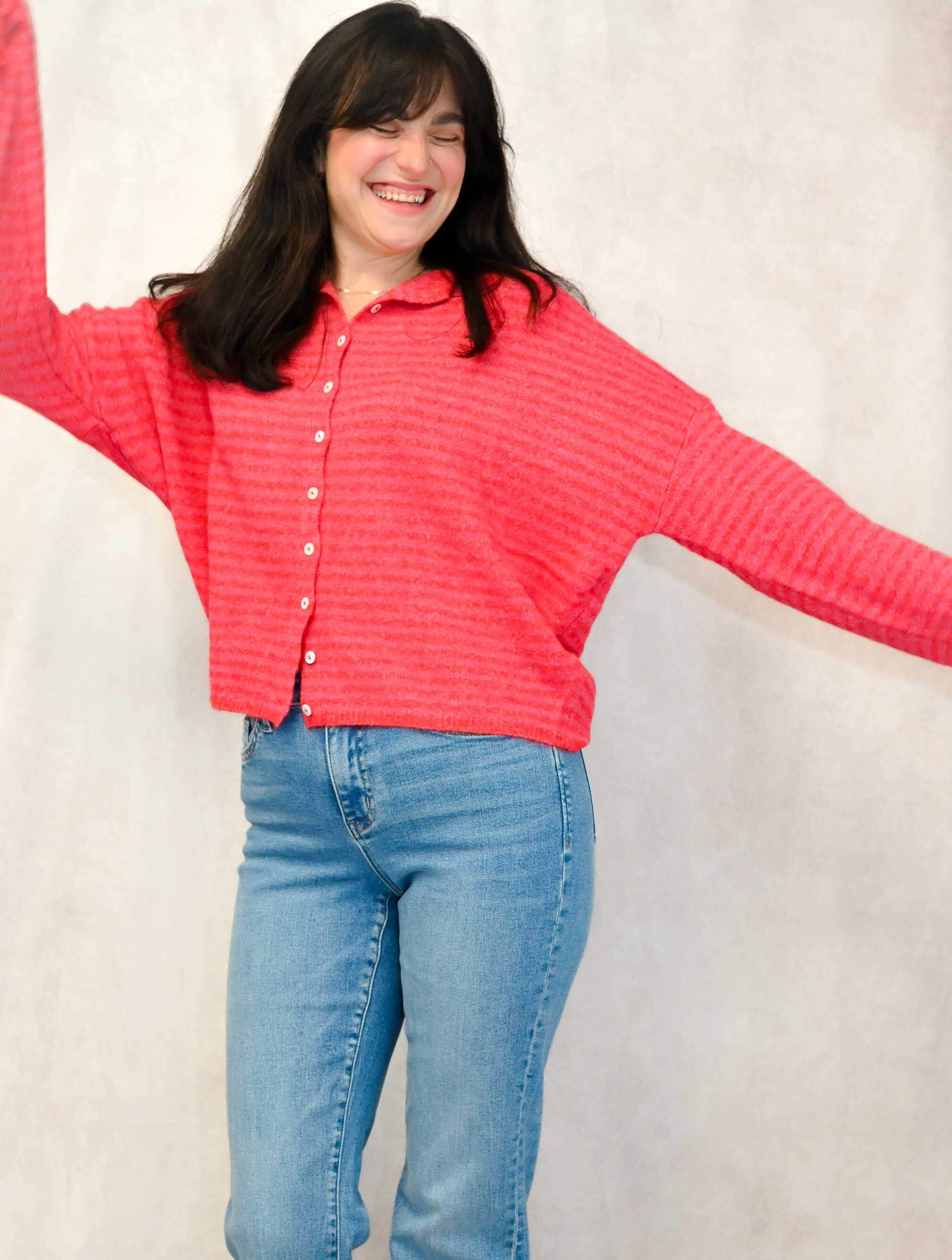 Piper Striped Cardigan - Image 8