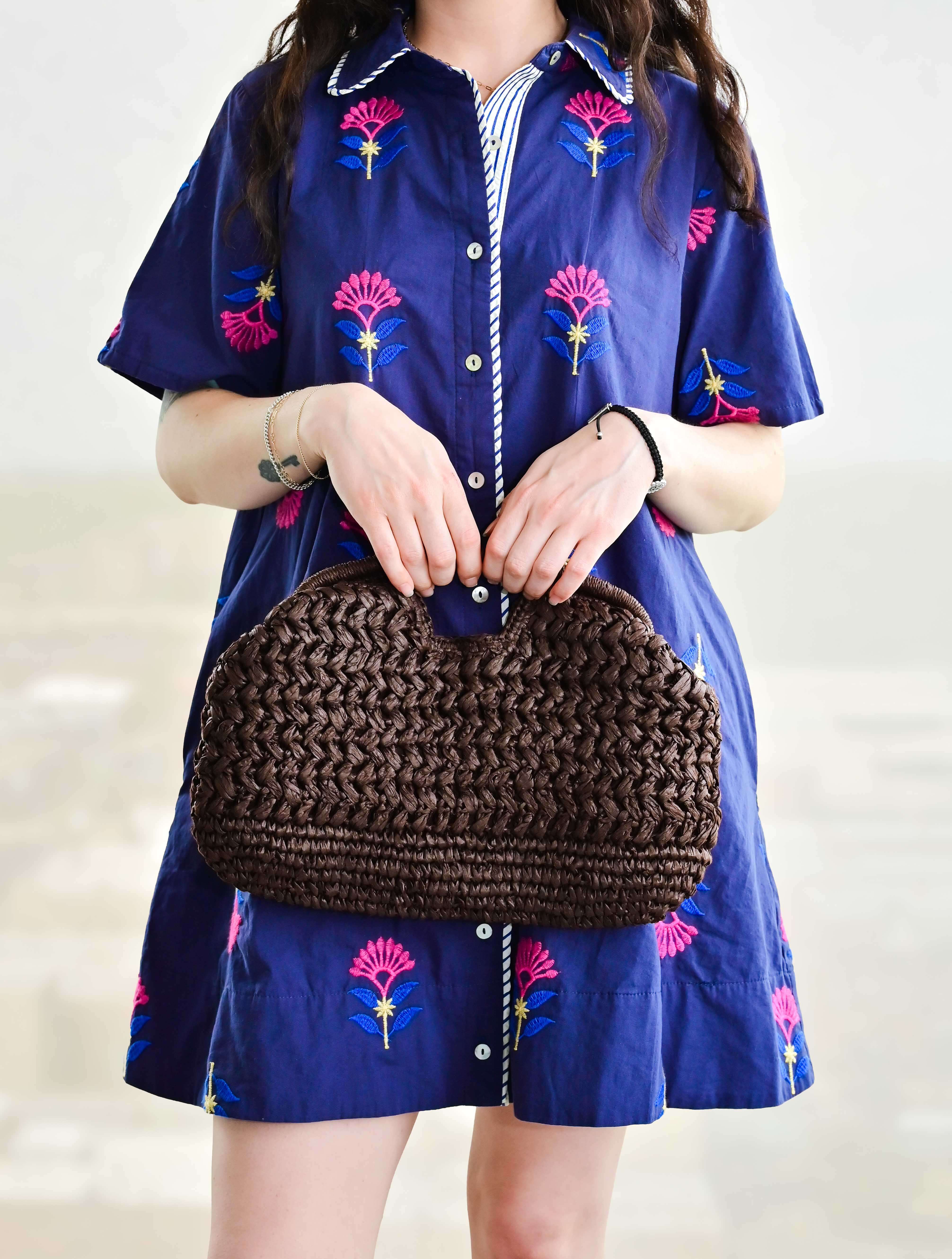 Portofino Straw Clutch - Image 2