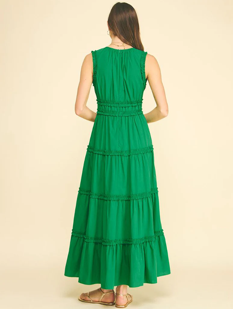 Ruffled Detail Tiered Maxi Dress - Image 3