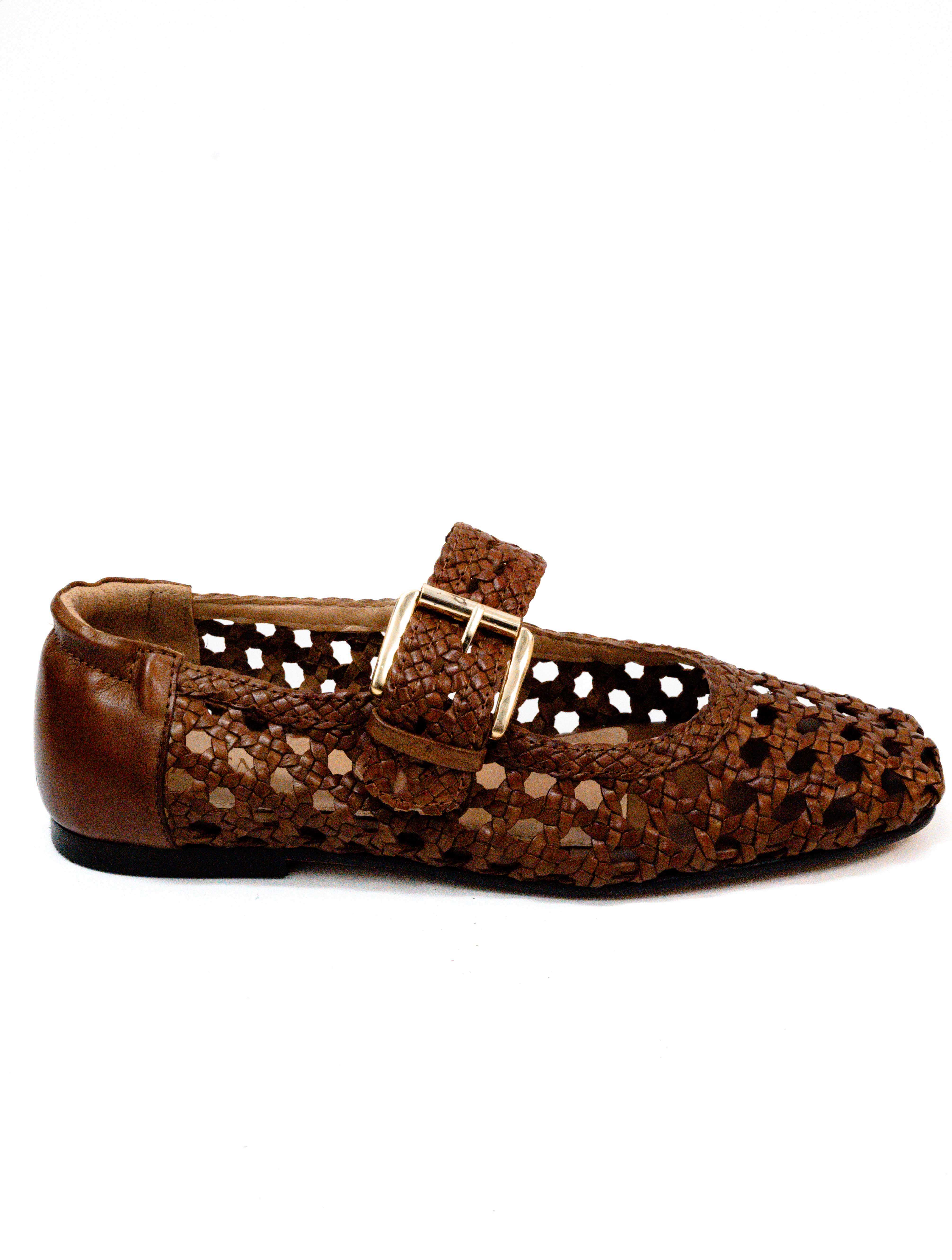 Silent D Carmi Hand Woven Leather Flat - Image 3
