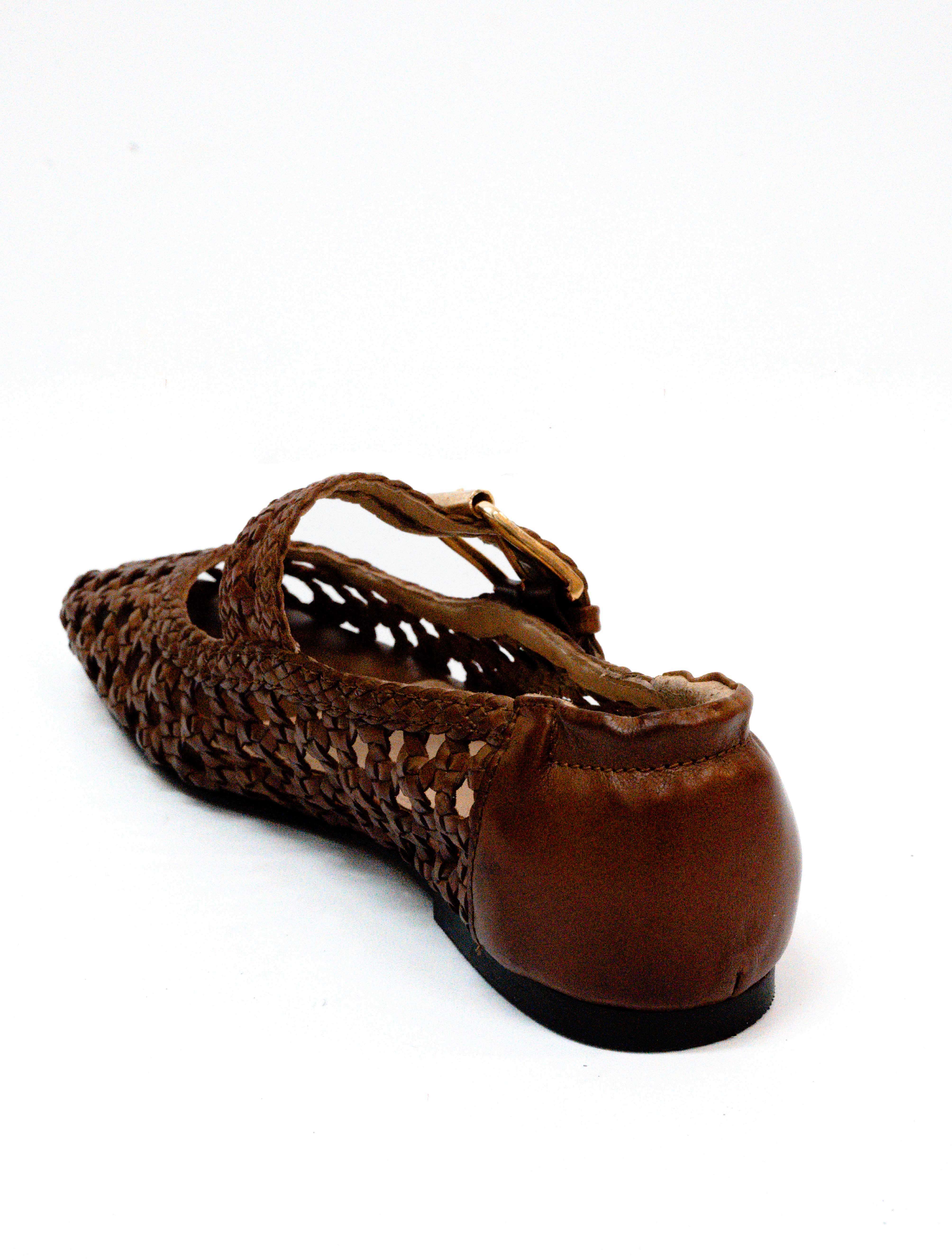 Silent D Carmi Hand Woven Leather Flat - Image 4