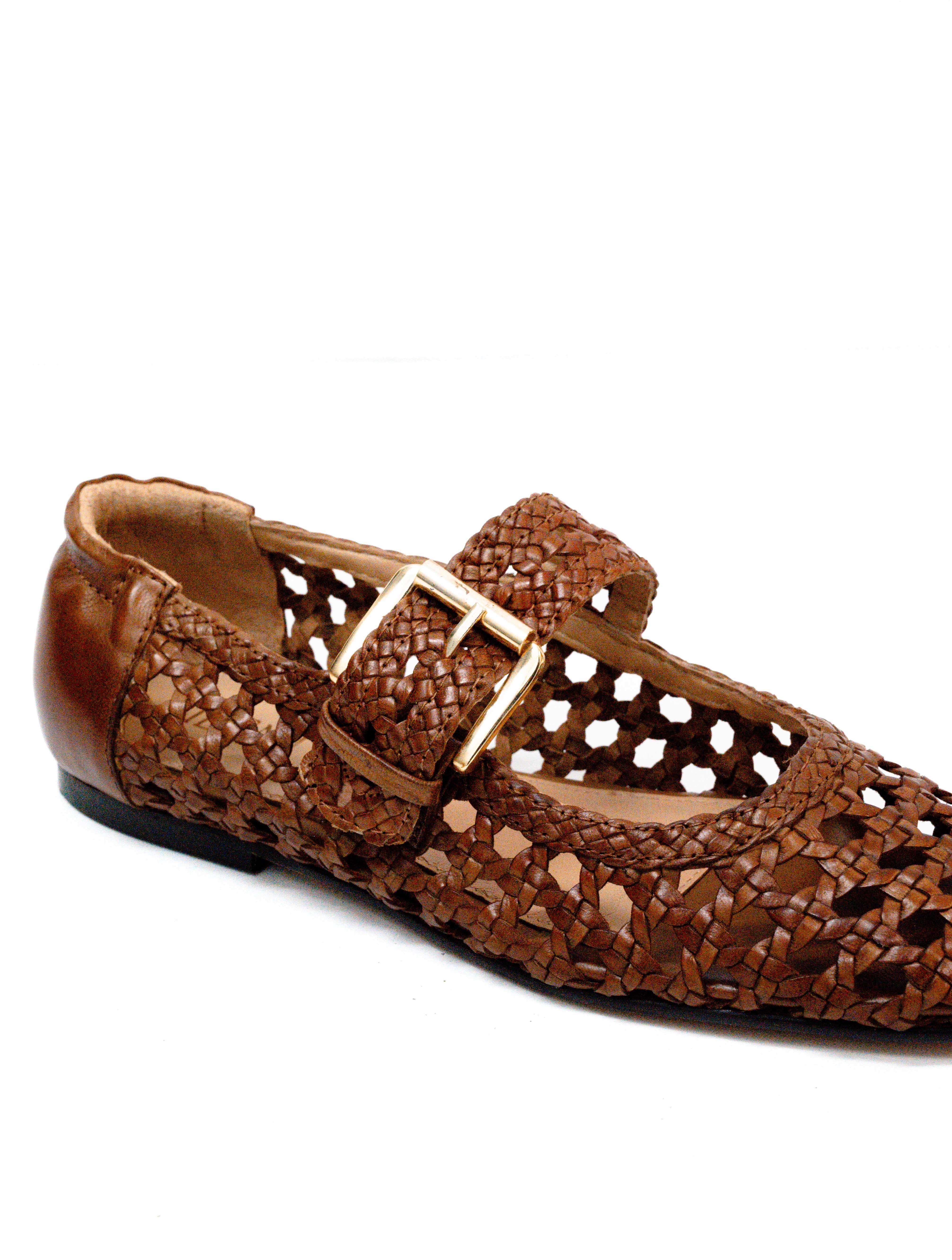 Silent D Carmi Hand Woven Leather Flat - Image 5
