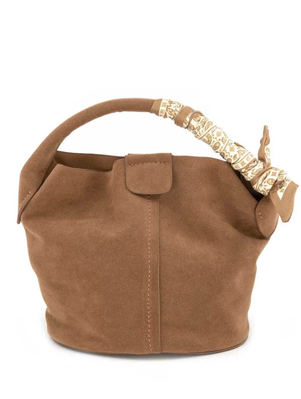 Small Suede Bucket Bag - Image 3