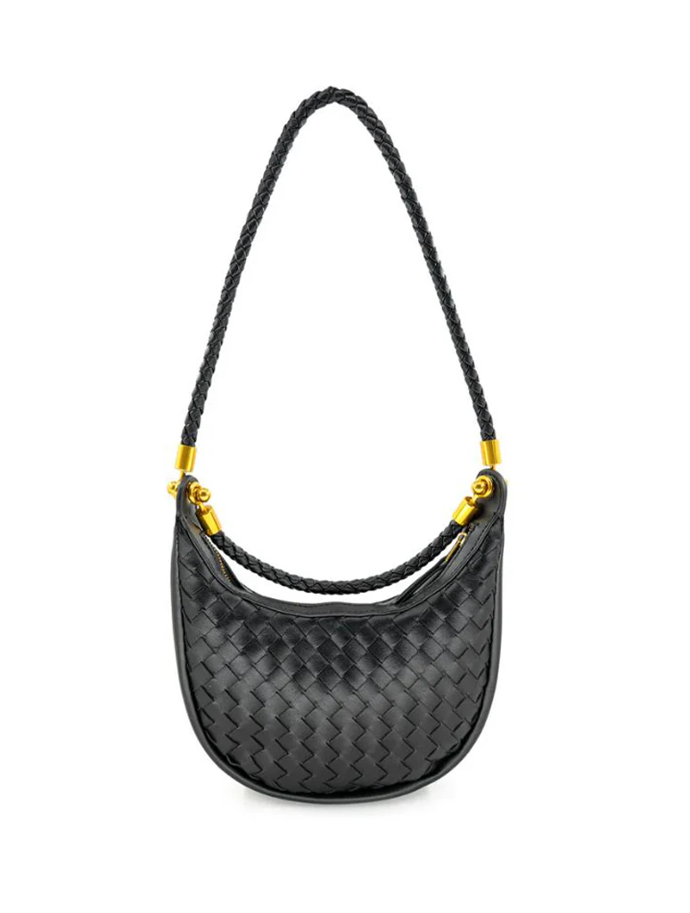 Small Woven Hobo Bag - Image 3