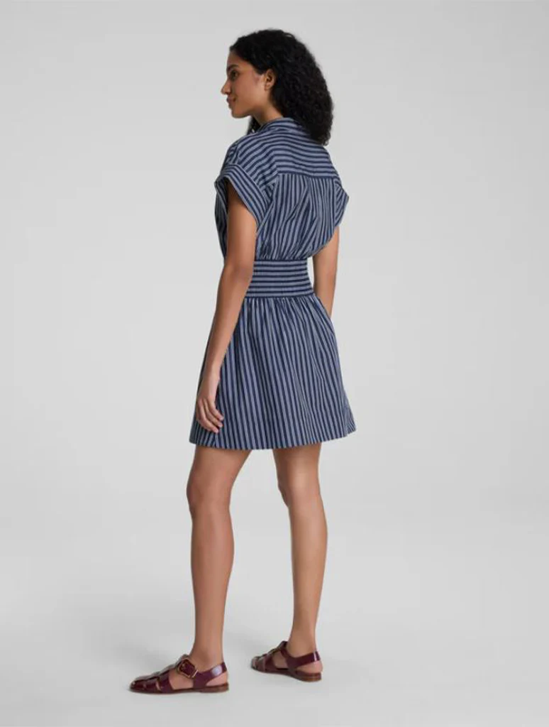 SPANX Poplin Smocked Mini Shirt Dress - Image 2