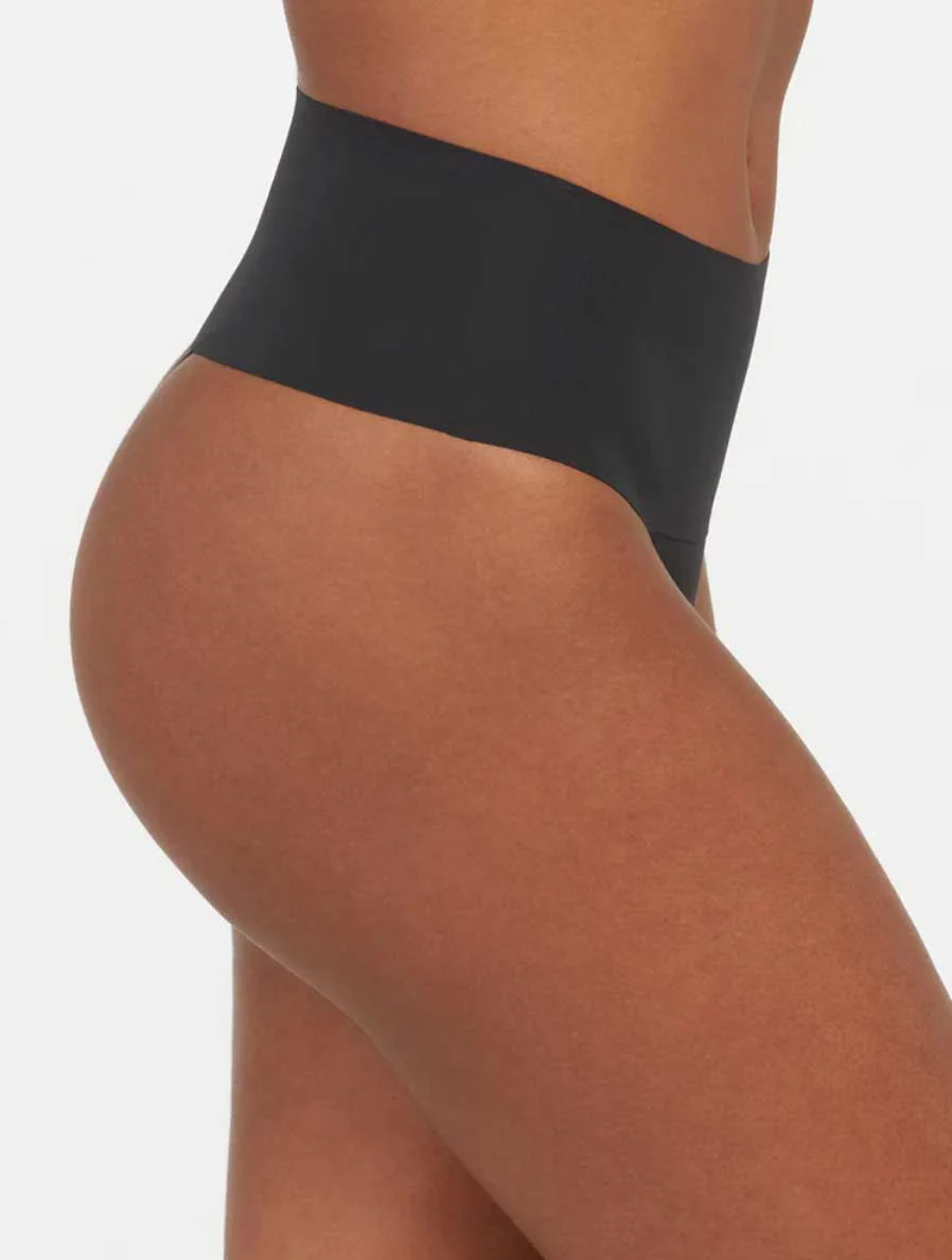 SPANX Undie-Tectable Thong in Very Black - Image 2