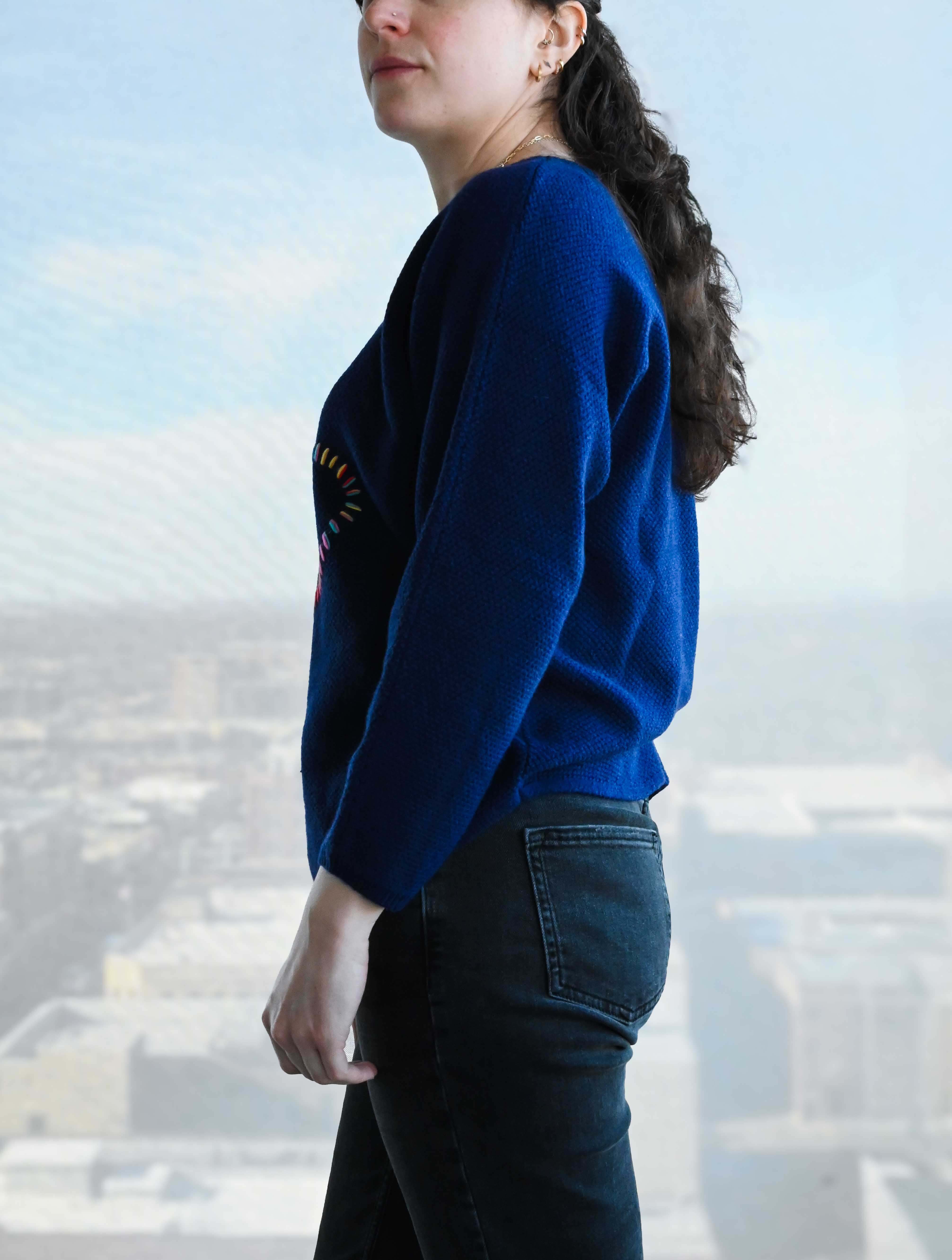 Stitched Heart Long Sleeve Sweater (Final Sale) - Image 2
