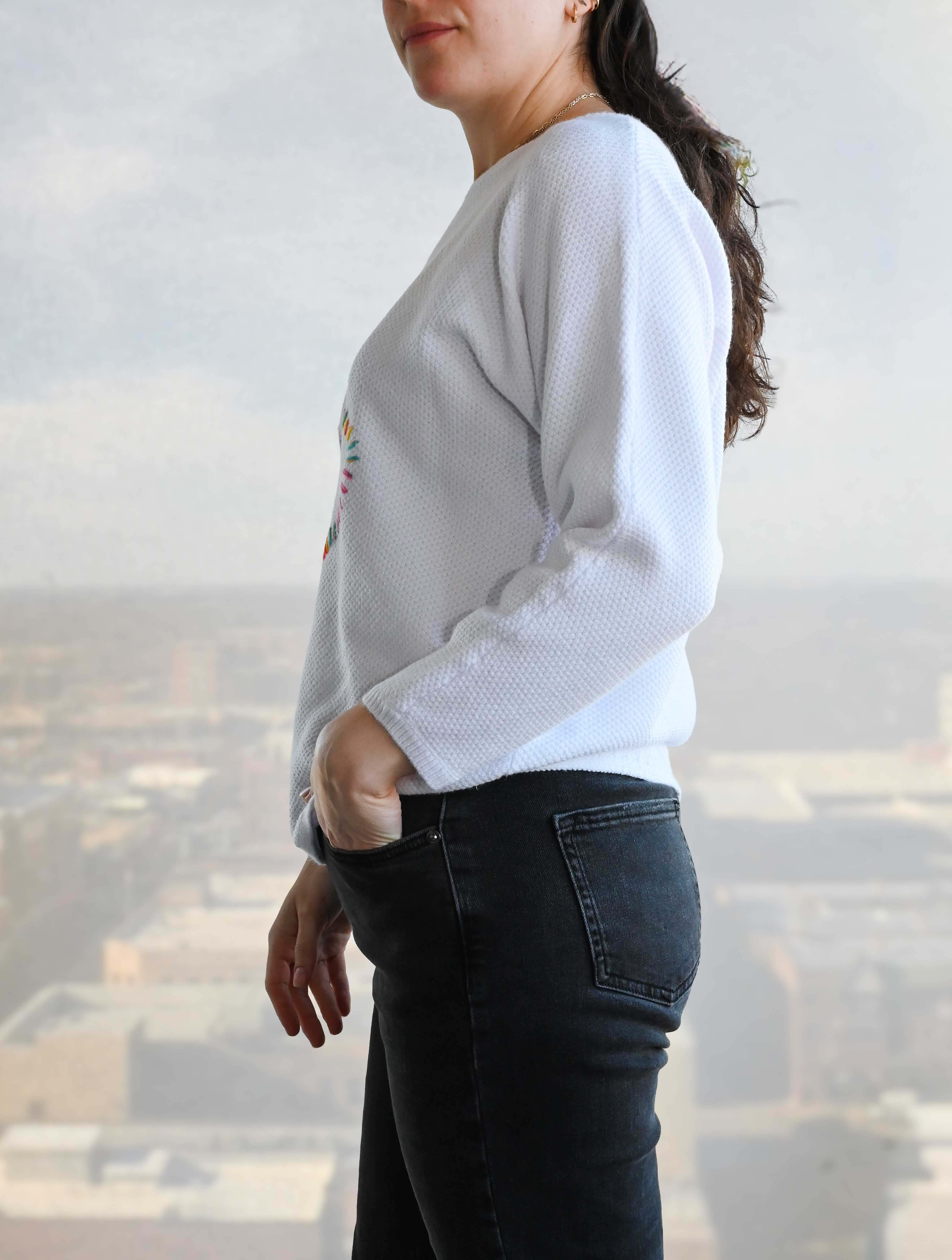 Stitched Heart Long Sleeve Sweater (Final Sale) - Image 4