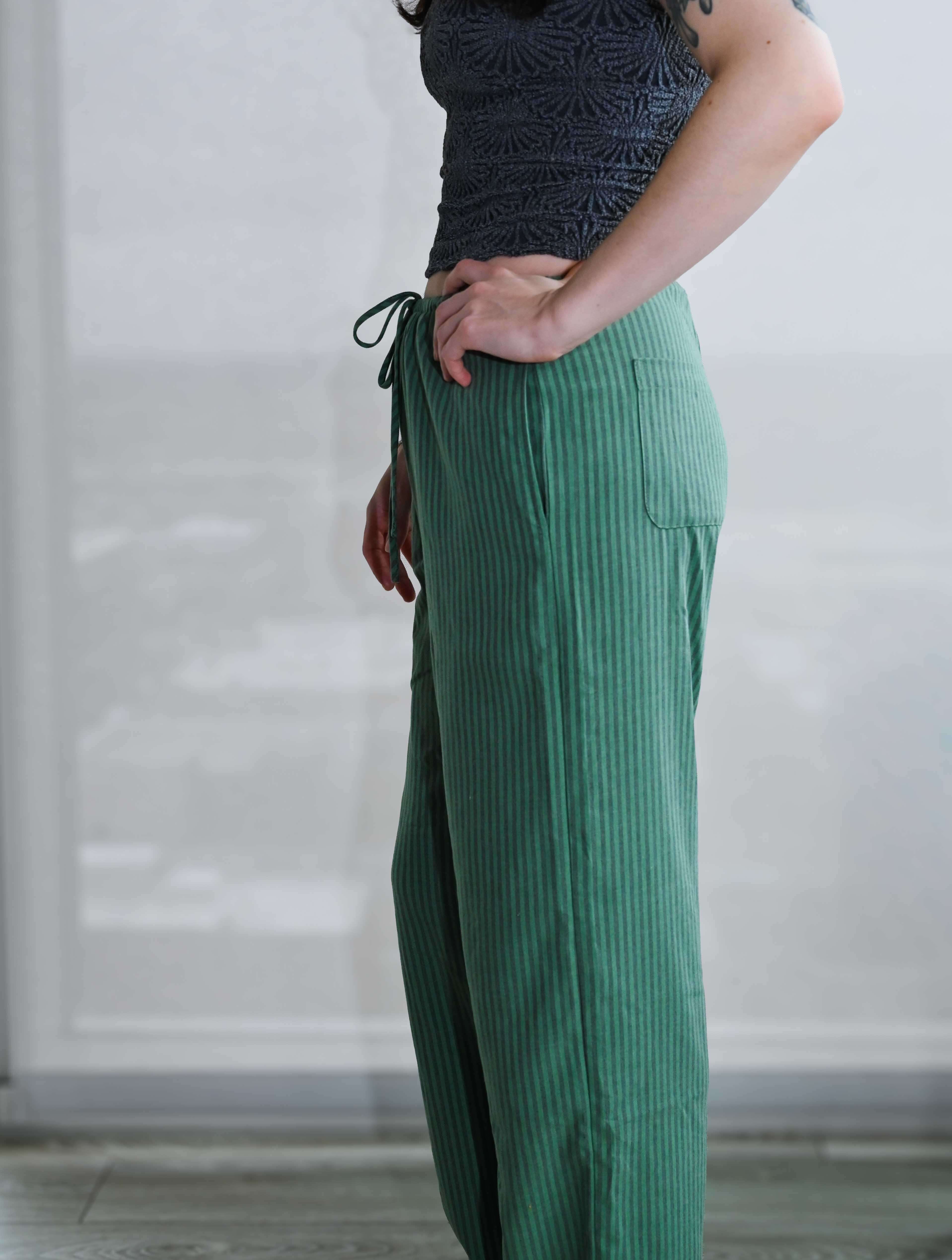Striped Drawstring Pants - Image 7