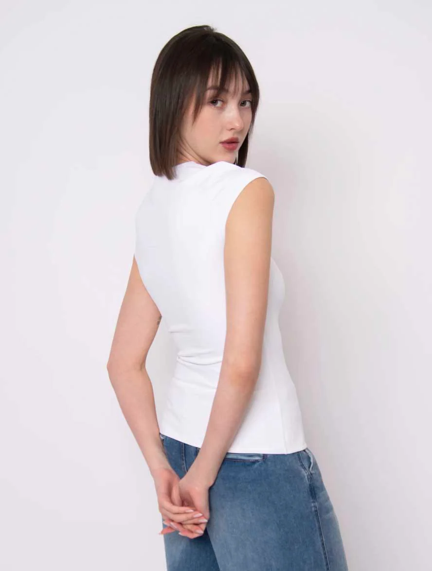 Tiara Signature Second Skin Cap Sleeve Top - Image 2