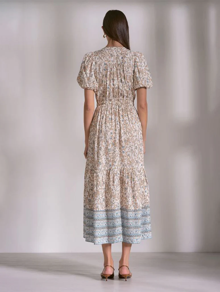 V-Neck Short Sleeve Maxi Dress - Image 3