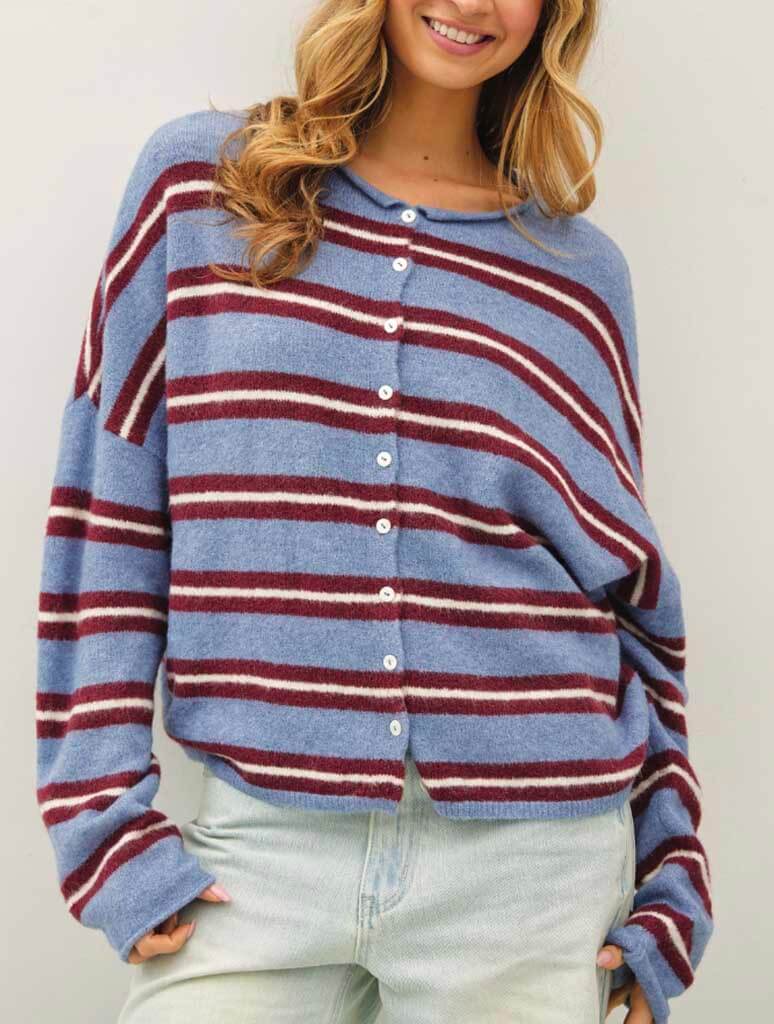 Varsity Stripe Piper Cardigan - Image 4