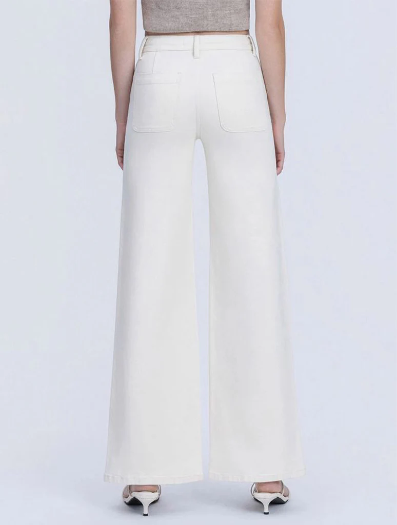 Vervet High Rise Drawstring Wide Leg Jeans - Image 2
