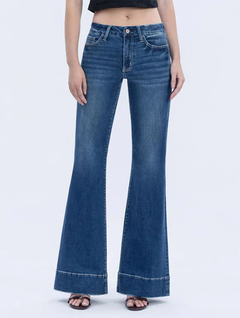 Vervet High Rise Easy Flare Jeans