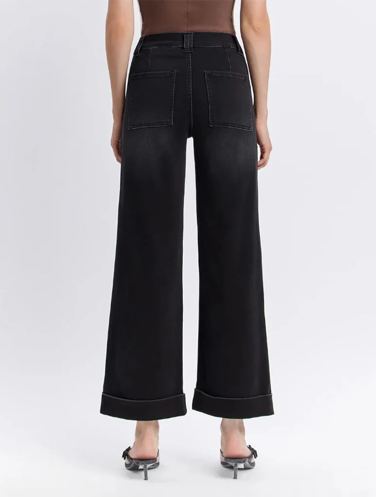 Vervet Kris High Rise Super Soft Baggy Wide Leg Jeans - Image 3