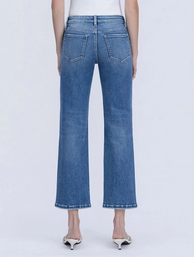Vervet Mid Rise Ankle Straight Jeans - Image 2