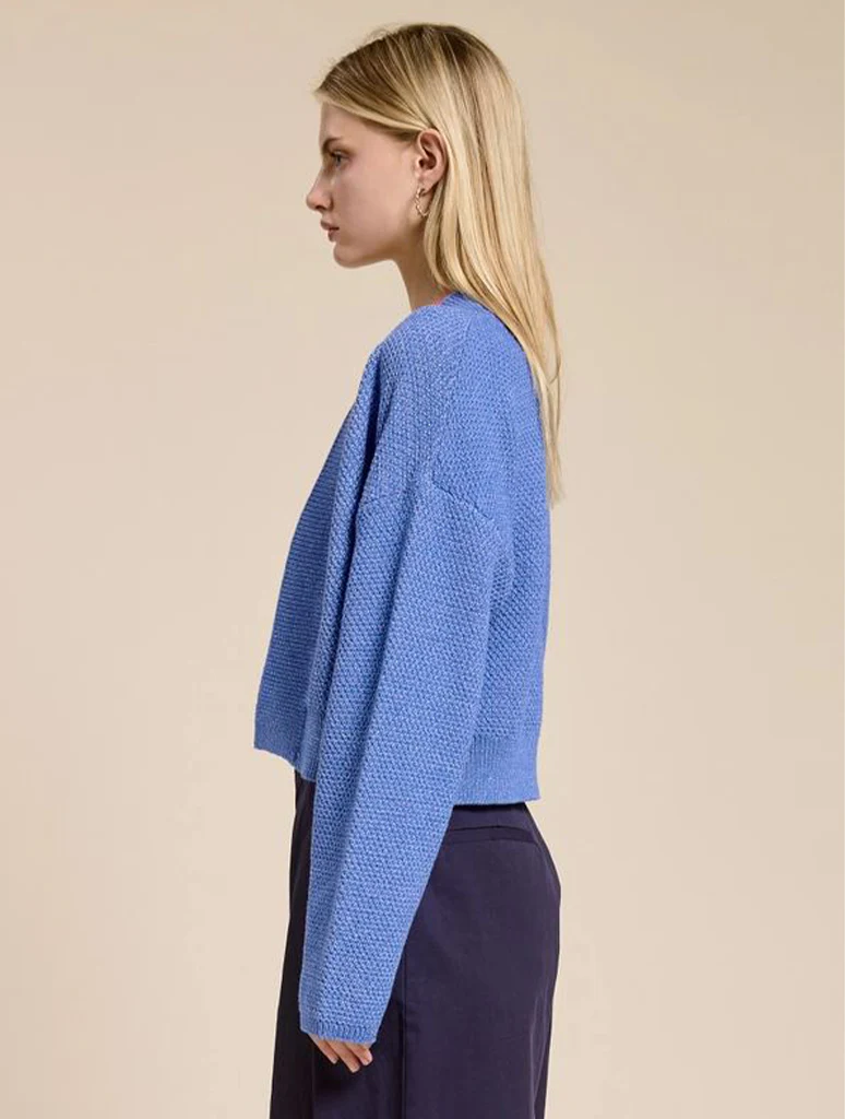 Waffle Sweater Cardigan - Image 2