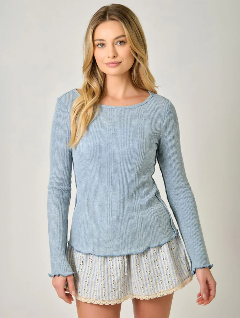 Washed Thermal Essential Top - Image 4