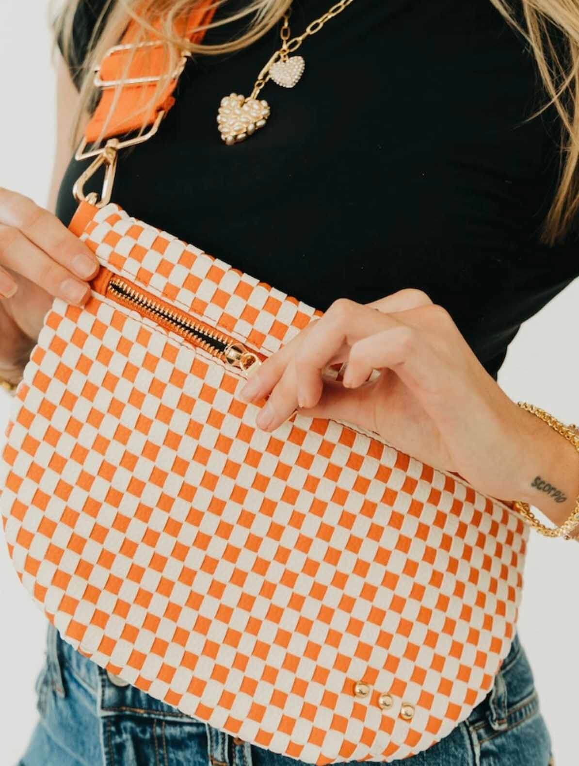 Westlyn Woven Bum Bag with Studded Detail - Image 12