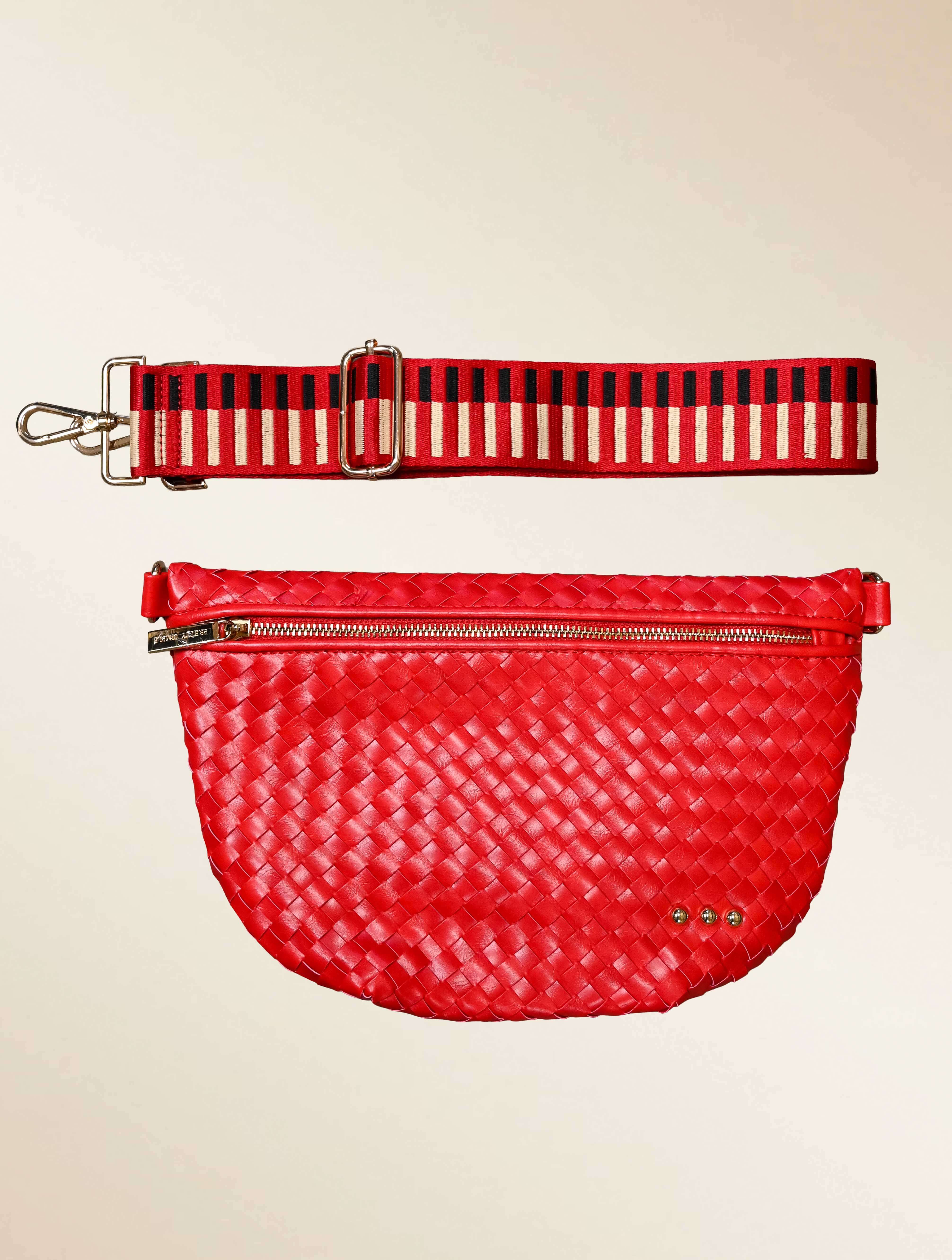 Westlyn Woven Bum Bag with Studded Detail - Image 21