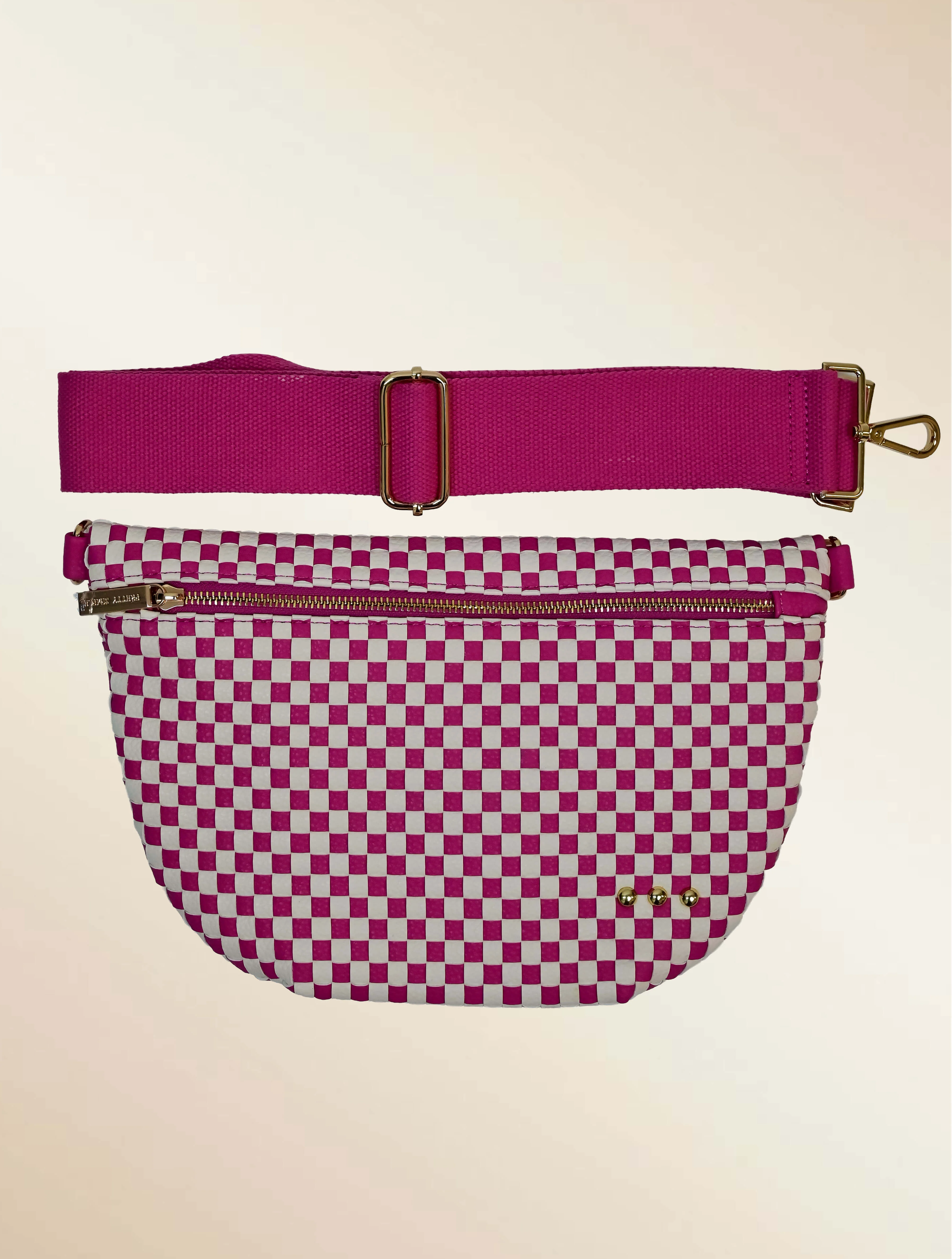Westlyn Woven Bum Bag with Studded Detail - Image 25
