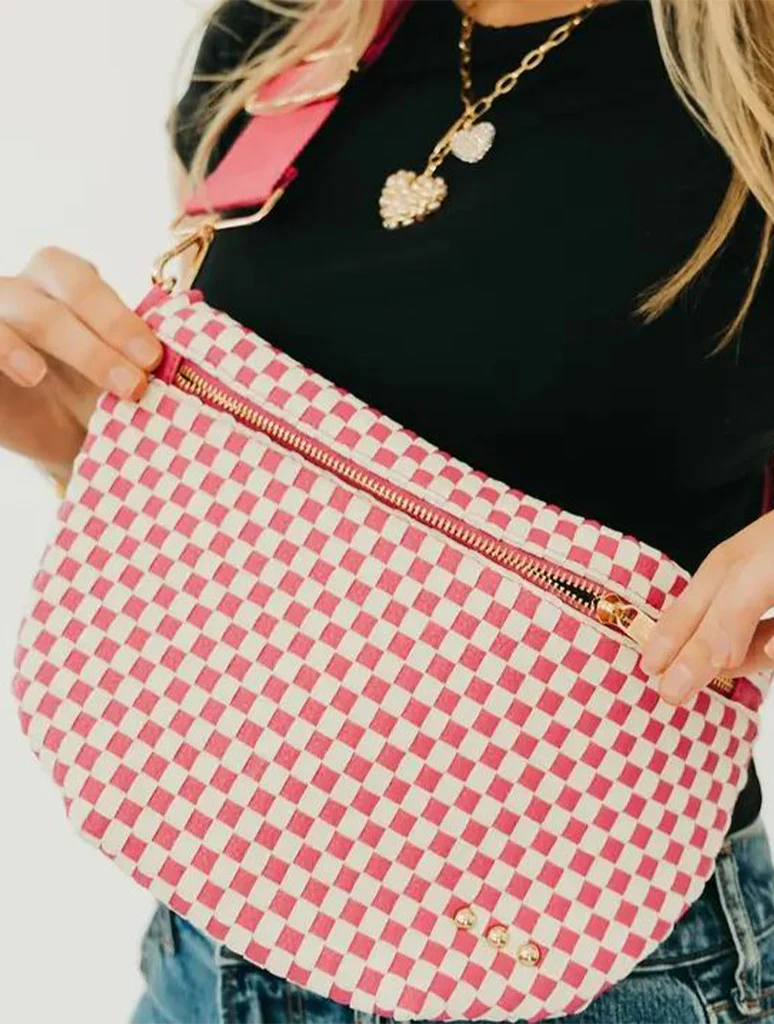 Westlyn Woven Bum Bag with Studded Detail - Image 26