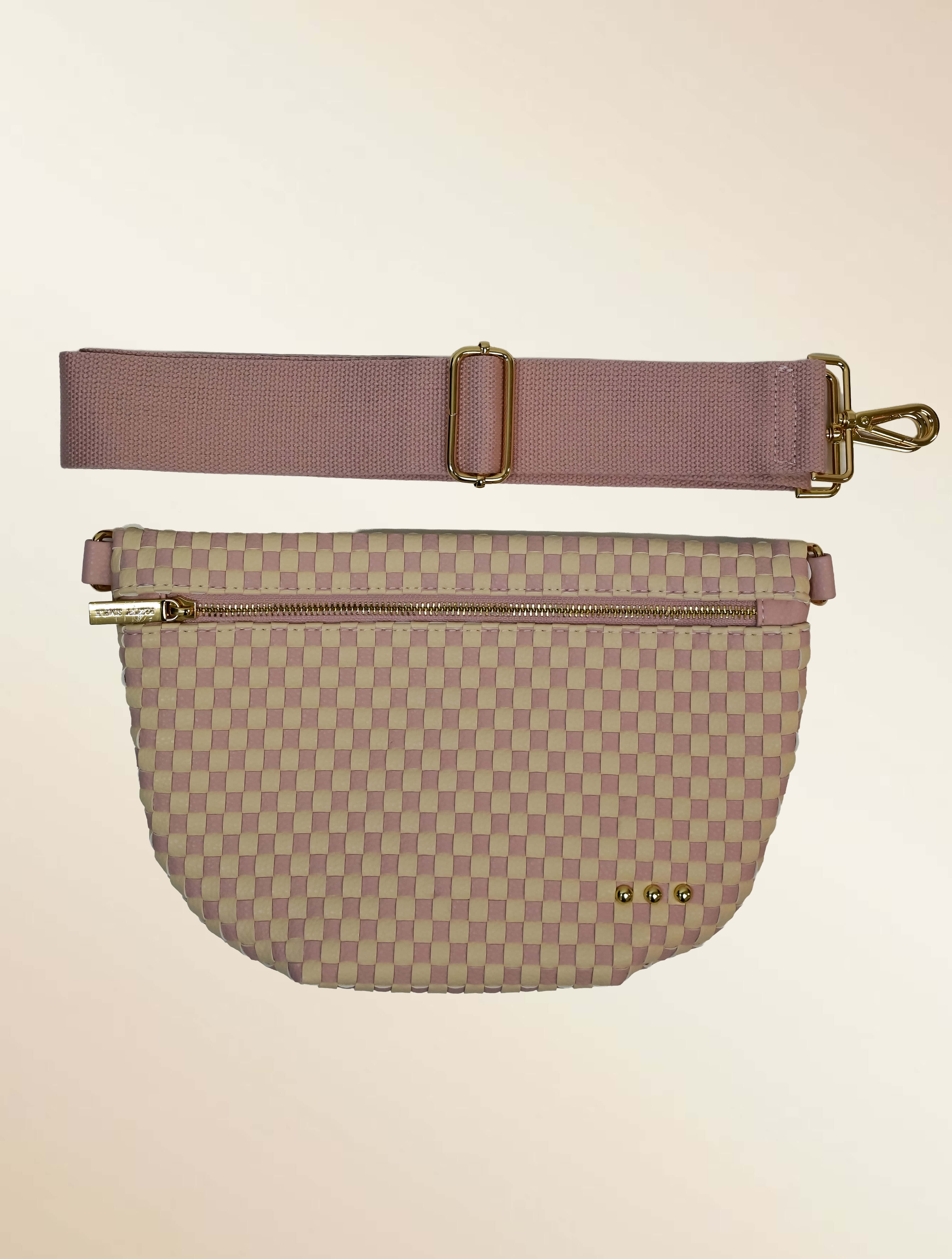 Westlyn Woven Bum Bag with Studded Detail - Image 27