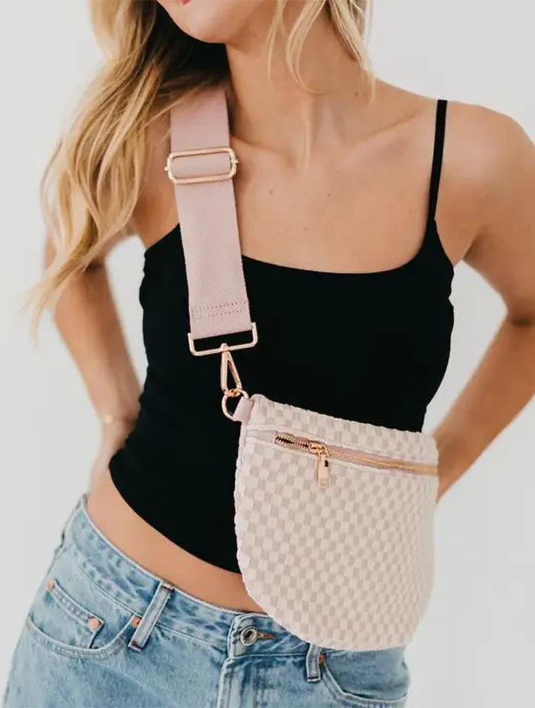 Westlyn Woven Bum Bag with Studded Detail - Image 28