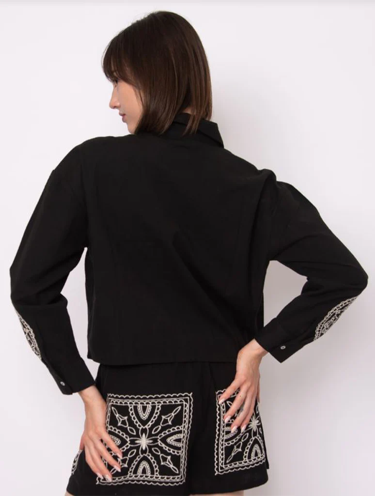 Yuna Cotton Long Sleeve Shirt - Image 3