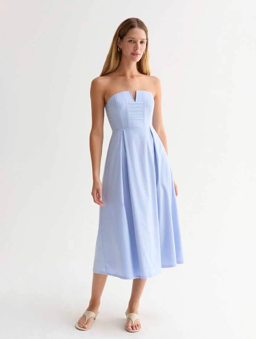 Zae V-Wire Midi Dress
